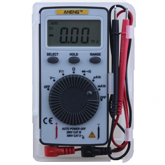 AN101 Pocket Digital Auto Range Multimeter Backlight AC/DC Voltage Current Meter SA847 AN101 Pocket Digital Auto Range Multimeter Backlight AC/DC Voltage Current Meter SA847