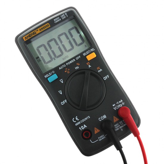 AN8000 Black Digital Multimeter Voltmeter Ammeter Ohmmeter Volt AC DC Ohm Tester Meter + Test Lead Set AN8000 Black Digital Multimeter Voltmeter Ammeter Ohmmeter Volt AC DC Ohm Tester Meter + Test Lead Set