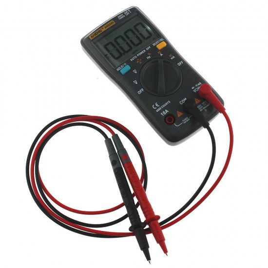 AN8000 Black Digital Multimeter Voltmeter Ammeter Ohmmeter Volt AC DC Ohm Tester Meter + Test Lead Set AN8000 Black Digital Multimeter Voltmeter Ammeter Ohmmeter Volt AC DC Ohm Tester Meter + Test Lead Set