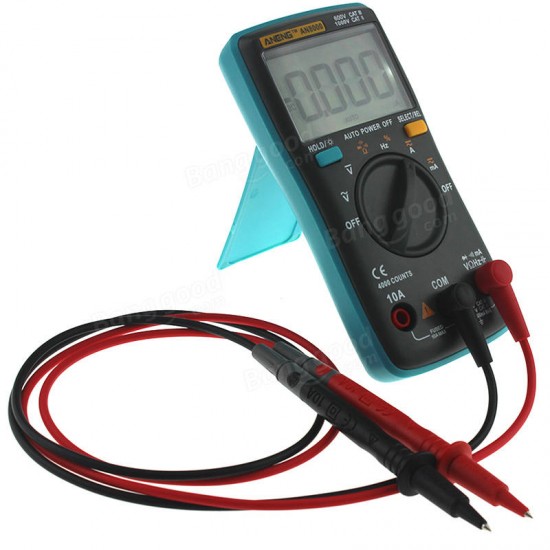 AN8000 Digital Multimeter 4000 Counts Backlight AC/DC Ammeter Voltmeter Capacitance Resistance Frequency Tester + Test Lead Set AN8000 Digital Multimeter 4000 Counts Backlight AC/DC Ammeter Voltmeter Capacitance Resistance Frequency Tester + Test Lead Set