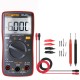 AN8001 Red Professional True RMS Digital Multimeter 6000 Counts Backlight AC/DC Ammeter Voltmeter Resistance Capacitance Frequency Tester + Test Lead Set