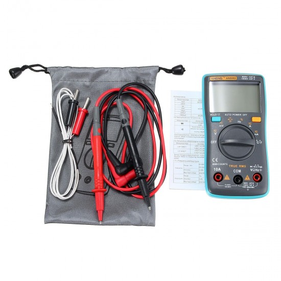 AN8002 Digital True RMS 6000 Counts Multimeter AC/DC Current Voltage Frequency Resistance Temperature Tester °°