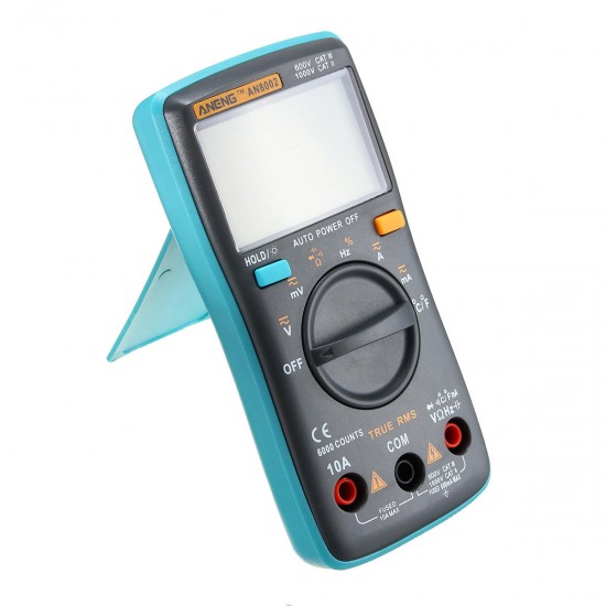 AN8002 Digital True RMS 6000 Counts Multimeter AC/DC Current Voltage Frequency Resistance Temperature Tester °°