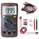 AN8004 Red Digital 2000 Counts Auto Range Multimeter Backlight AC/DC Ammeter Voltmeter Resistance Frequency Capacitance Meter + Test Lead Set