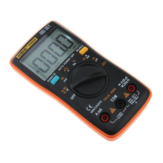 AN8008 True RMS Wave Output Digital Multimeter 9999 Counts Backlight AC DC Current Voltage Res