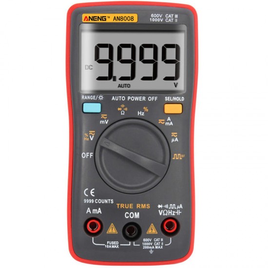 AN8008 True RMS Wave Output Digital Multimeter AC DC Current Volt Resistance Frequency Capacitance Test