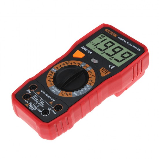 AN819A Digital Multimeter AC DC Current Voltage Capacitance Resistance Diode Tester Live Line Measurement + Crocodile Clip