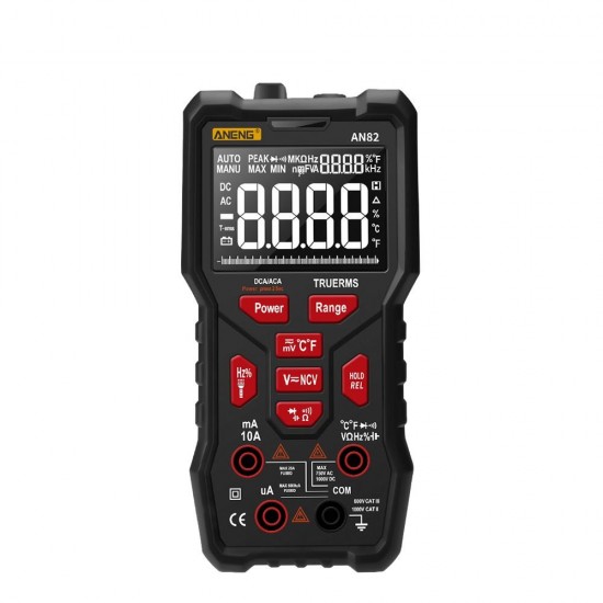 AN82 Digital Multimeter Professional 9999 Tester esr DIY Diode Capacitor NCV Testers True RMS Analog Meter Multimetro Accessories-High