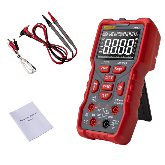 AN82 Digital Multimeter Professional 9999 Tester esr DIY Diode Capacitor NCV Testers True RMS Analog Meter Multimetro Accessories-Standard AN82 Digital Multimeter Professional 9999 Tester esr DIY Diode Capacitor NCV Testers True RMS Analog Meter Multimetro Accessories-Standard