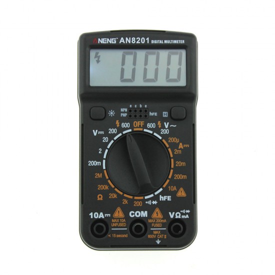 AN8201 Mini Digital Multimeter Backlight AC/DC Ammeter Voltmeter Ohm Tester 1999 Counts Pocket AN8201 Mini Digital Multimeter Backlight AC/DC Ammeter Voltmeter Ohm Tester 1999 Counts Pocket