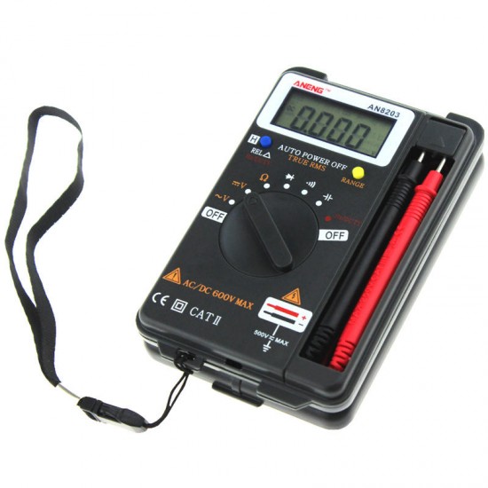 AN8203 4000 Counts True RMS Mini Digital Multimeter Voltage Resistance Frequency Capacitance Tester AN8203 4000 Counts True RMS Mini Digital Multimeter Voltage Resistance Frequency Capacitance Tester