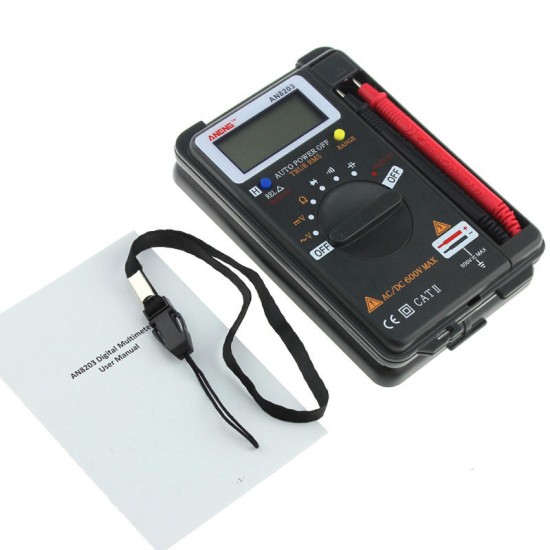 AN8203 4000 Counts True RMS Mini Digital Multimeter Voltage Resistance Frequency Capacitance Tester AN8203 4000 Counts True RMS Mini Digital Multimeter Voltage Resistance Frequency Capacitance Tester