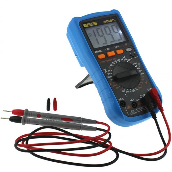 AN8207L Digital Multimeter 2000 Counts AC/DC Current Voltage Resistace Frequency Capacitance Tester Diode & Sound ON/OFF Test