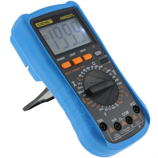 AN8207L Digital Multimeter 2000 Counts AC/DC Current Voltage Resistace Frequency Capacitance Tester Diode & Sound ON/OFF Test