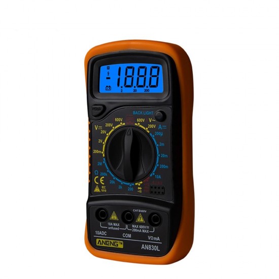AN830L Digital LCD Multimeter Profissional Electric Voltmeter Ammeter AC DC OHM Volt Tester Pocket Multimeters AN830L Digital LCD Multimeter Profissional Electric Voltmeter Ammeter AC DC OHM Volt Tester Pocket Multimeters