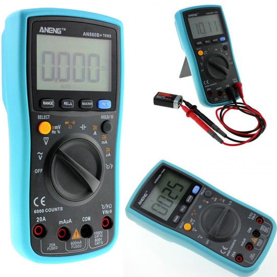 AN860B+ Backlight Digital Multimeter AC/DC Current Voltage Resistance Frequency Temperature °°Tester