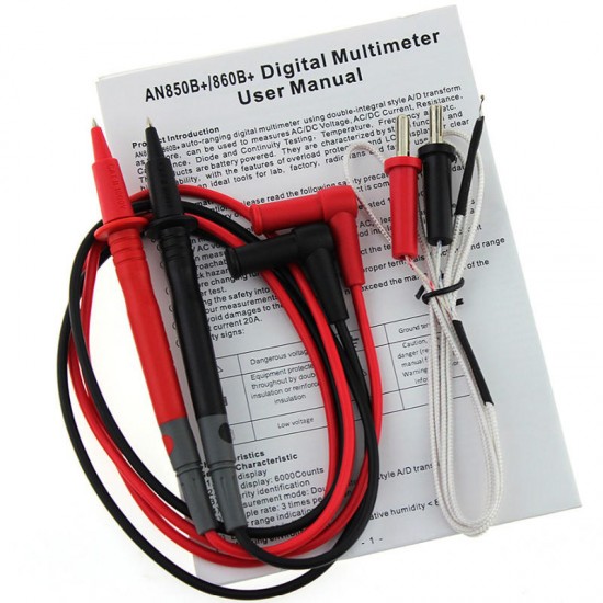 AN860B+ Backlight Digital Multimeter AC/DC Current Voltage Resistance Frequency Temperature °°Tester