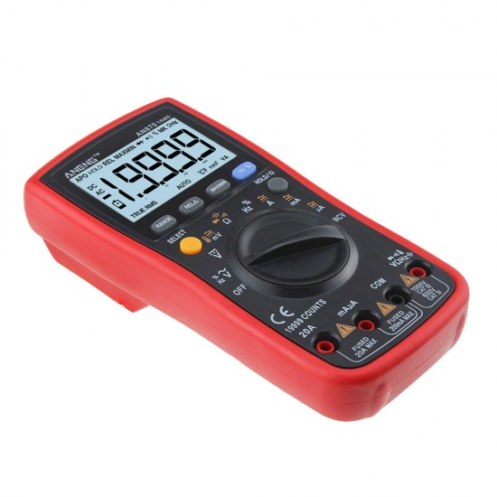 AN870 Auto Range Digital Precision Multimeter 19999 Counts True-RMS NCV Ohmmeter AC/DC Voltage Ammeter Transistor Tester