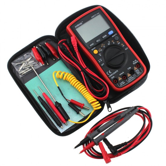AN870 Auto Range Digital Precision Multimeter 19999 Counts True-RMS NCV Ohmmeter AC/DC Voltage Ammeter Transistor Tester AN870 Auto Range Digital Precision Multimeter 19999 Counts True-RMS NCV Ohmmeter AC/DC Voltage Ammeter Transistor Tester