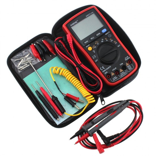 AN870 Auto Range Digital Precision Multimeter 19999 Counts True-RMS NCV Ohmmeter AC/DC Voltage Ammeter Transistor Tester