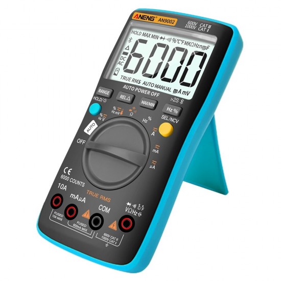 AN9002 Digital bluetooth True RMS Multimeter 6000 Counts Professional Auto Multimetro AC/DC Current Voltage Tester