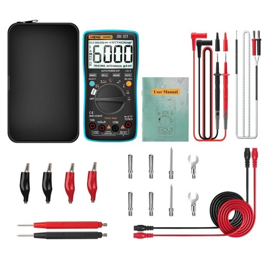 AN9002 bluetooth Digital Multimeter 6000 Counts Professional Multimetro True RMS AC/DC Current Voltage Tester Auto-Range AN9002 bluetooth Digital Multimeter 6000 Counts Professional Multimetro True RMS AC/DC Current Voltage Tester Auto-Range