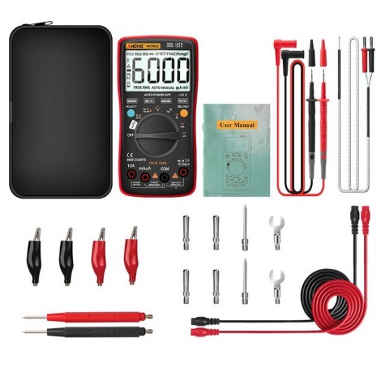 AN9002 bluetooth Digital Multimeter 6000 Counts Professional Multimetro True RMS AC/DC Current Voltage Tester Auto-Range AN9002 bluetooth Digital Multimeter 6000 Counts Professional Multimetro True RMS AC/DC Current Voltage Tester Auto-Range