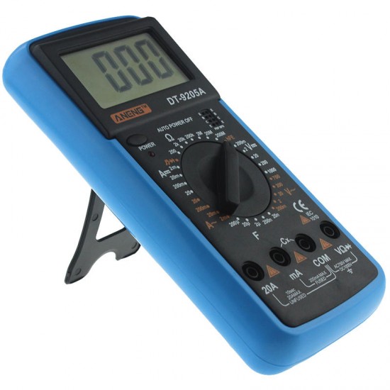 DT9205A Digital Multimeter AC/DC Voltage Current Resistance Capacitance Diode Triode Tester