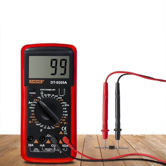 DT9205A Digital Multimeter Profesional Transistor Tester Backlight esr Meter