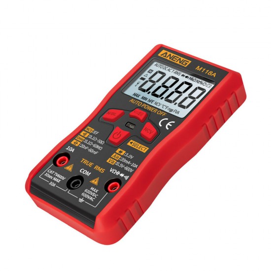 M118A Digital Mini Multimeter Tester Auto Multimeter True Rms Transistor Meter with NCV Data Hold 6000 Counts Flashlight M118A Digital Mini Multimeter Tester Auto Multimeter True Rms Transistor Meter with NCV Data Hold 6000 Counts Flashlight
