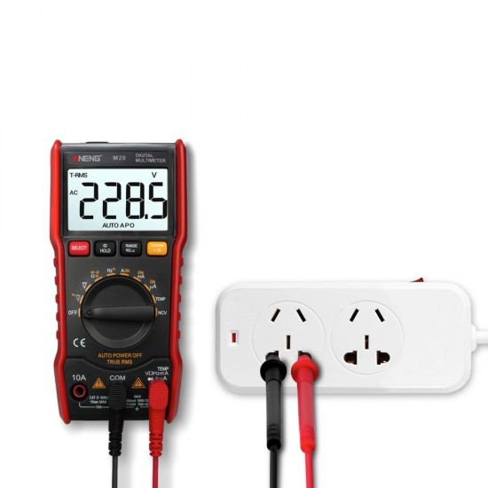 M20 True RMS 6000 Counts Dispaly Automatic Range Digital Multimeter AC/DC Current and Voltage Frequency Capacitance Diode Resistance Continuity Temperature Test M20 True RMS 6000 Counts Dispaly Automatic Range Digital Multimeter AC/DC Current and Voltage Frequency Capacitance Diode Resistance Continuity Temperature Test
