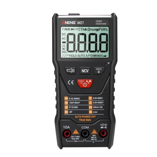 M21 Digital Multimeter 6000 Counts Backlight AC / DC Ammeter Voltmeter Ohm Portable Meter