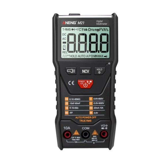 M21 Digital Multimeter 6000 Counts Backlight AC / DC Ammeter Voltmeter Ohm Portable Meter M21 Digital Multimeter 6000 Counts Backlight AC / DC Ammeter Voltmeter Ohm Portable Meter