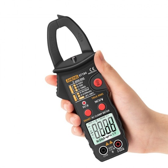 ST184 Digital Multimeter Clamp Meter True RMS 6000 Counts Professional Measuring Testers AC/DC Voltage AC Current Ohm