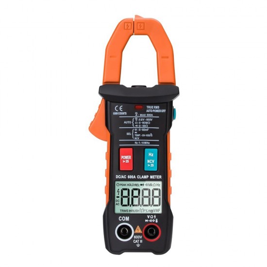 ST206 Digital Multimeter Clamp Meter 6000 Counts True RMS Amp DC/AC Current Clamp Tester Meters Voltmeter