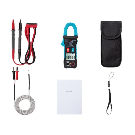 ST206 Digital Multimeter Clamp Meter 6000 Counts True RMS Amp DC/AC Current Clamp Tester Meters Voltmeter ST206 Digital Multimeter Clamp Meter 6000 Counts True RMS Amp DC/AC Current Clamp Tester Meters Voltmeter