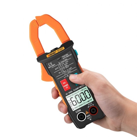 ST207 Digital bluetooth Multimeter Clamp Meter 6000 Counts True RMS DC/AC Voltage Tester AC Current Hz Capacitance Ohm ST207 Digital bluetooth Multimeter Clamp Meter 6000 Counts True RMS DC/AC Voltage Tester AC Current Hz Capacitance Ohm