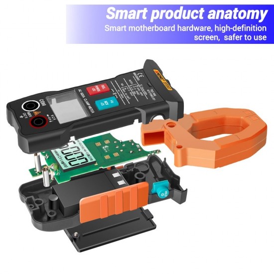 ST207 Digital bluetooth Multimeter Clamp Meter 6000 Counts True RMS DC/AC Voltage Tester AC Current Hz Capacitance Ohm ST207 Digital bluetooth Multimeter Clamp Meter 6000 Counts True RMS DC/AC Voltage Tester AC Current Hz Capacitance Ohm