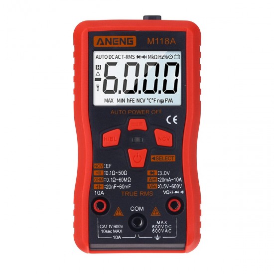 Smart M118A Digital Multimeter RMS Auto Tester Professional Transistor Smart M118A Digital Multimeter RMS Auto Tester Professional Transistor