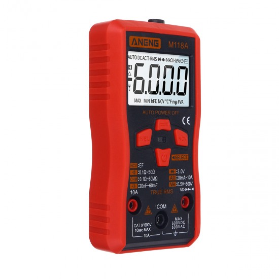 Smart M118A Digital Multimeter RMS Auto Tester Professional Transistor Smart M118A Digital Multimeter RMS Auto Tester Professional Transistor