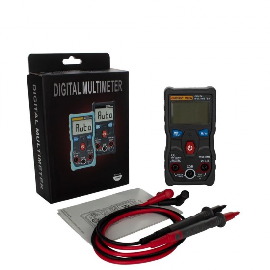 V02A Automatic Intelligent Gear Recognition Electrician NCV Pocket True RMS Digital Multimeter 4000 Counts Display with AC/DC Voltage and Current Measurement V02A Automatic Intelligent Gear Recognition Electrician NCV Pocket True RMS Digital Multimeter 4000 Counts Display with AC/DC Voltage and Current Measurement
