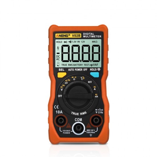 V02B 4000 Counts Auto-ranging Digital True RMS Multimeter With Temperature Measure Backlight+Flashlight