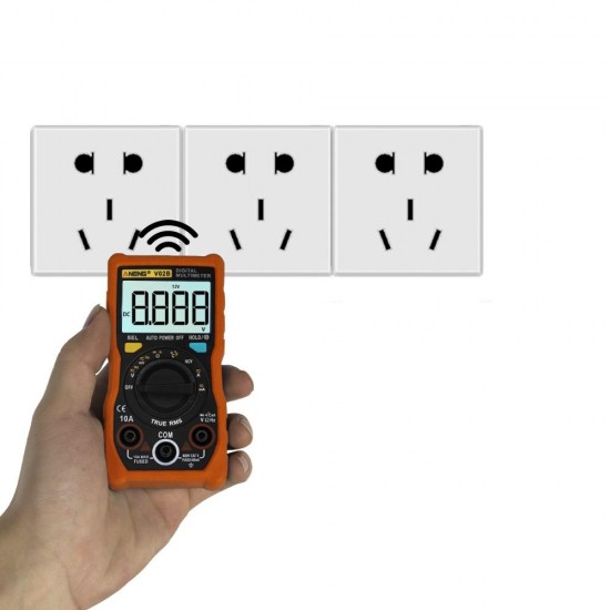 V02B 4000 Counts Auto-ranging Digital True RMS Multimeter With Temperature Measure Backlight+Flashlight