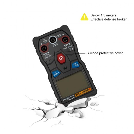 V03A Automatic Intelligent Gear Recognition Electrician NCV Pocket True RMS Digital Multimeter 4000 Counts Resistance Frequency Buzzer NCV Diode Measurement V03A Automatic Intelligent Gear Recognition Electrician NCV Pocket True RMS Digital Multimeter 4000 Counts Resistance Frequency Buzzer NCV Diode Measurement