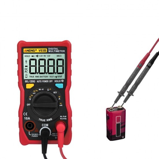 V03B 4000 Counts Auto-ranging Digital True RMS Multimeter With Capacitance Measure Backlight+Flashlight V03B 4000 Counts Auto-ranging Digital True RMS Multimeter With Capacitance Measure Backlight+Flashlight