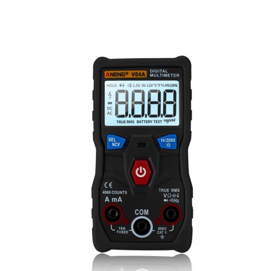V04A Automatic Intelligent Gear Recognition Electrician NCV Pocket True RMS Digital Multimeter 4000 Counts NVC Test Temperature Measurement V04A Automatic Intelligent Gear Recognition Electrician NCV Pocket True RMS Digital Multimeter 4000 Counts NVC Test Temperature Measurement