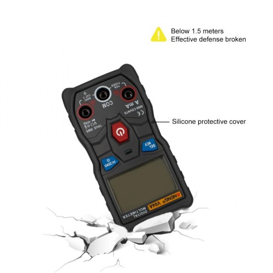 V04A Automatic Intelligent Gear Recognition Electrician NCV Pocket True RMS Digital Multimeter 4000 Counts NVC Test Temperature Measurement V04A Automatic Intelligent Gear Recognition Electrician NCV Pocket True RMS Digital Multimeter 4000 Counts NVC Test Temperature Measurement