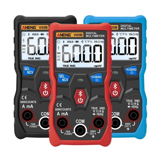 V05B Digital True RMS bluetooth 6000 Counts Professional Analog Multimeter AC/DC Currents Voltage Mini Testers Multimetro V05B Digital True RMS bluetooth 6000 Counts Professional Analog Multimeter AC/DC Currents Voltage Mini Testers Multimetro