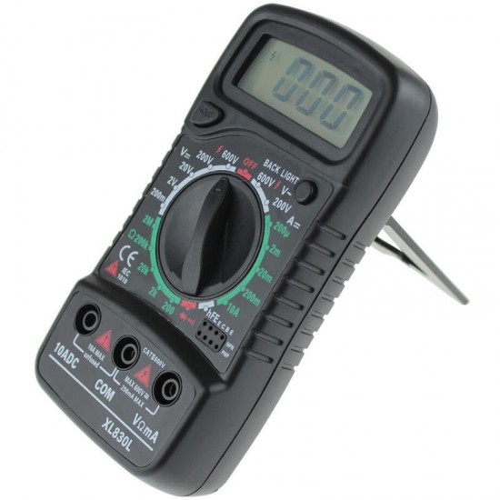 XL830L Digital LCD Multimeter Voltmeter Ammeter AC/DC/OHM Volt Current Tester XL830L Digital LCD Multimeter Voltmeter Ammeter AC/DC/OHM Volt Current Tester