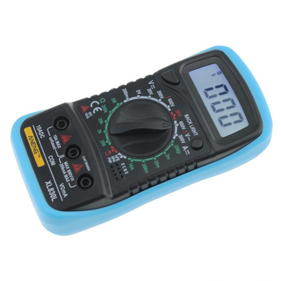 ANENG XL830L LCD Digital Multimeter Current Voltage Resistance Transistor Tester